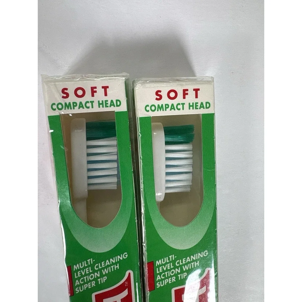 Vintage Butler GUM Supra Toothbrush Soft Compact Head Lot 2 NOS Dentist